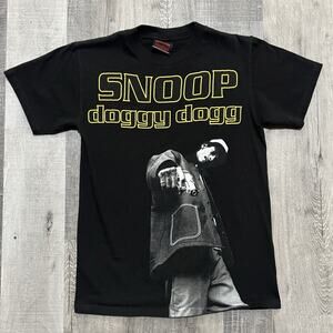 VTG Snoop Dogg T Shirt 2005 Death Row Records Black Hip Hop Rap Tee Y2K Sz Small